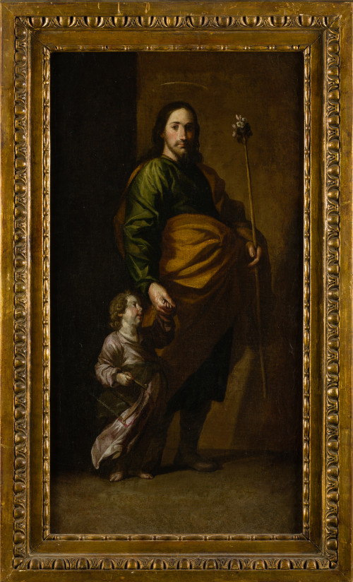 ANTONIO DEL CASTILLO, "San José con el Niño Jesús", c. 1645