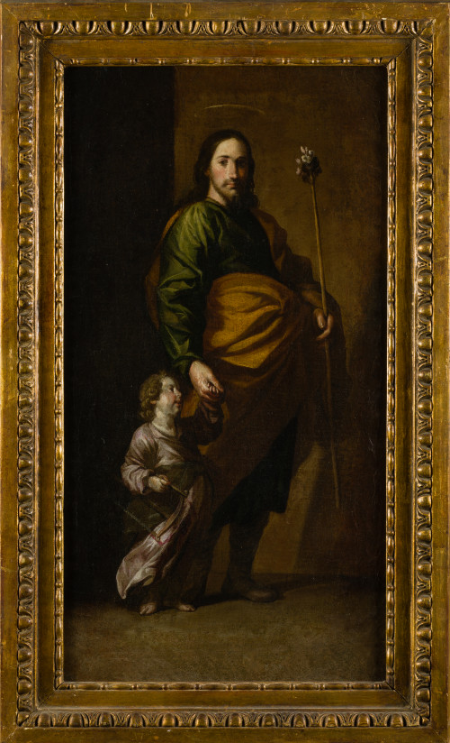 ANTONIO DEL CASTILLO, "San José con el Niño Jesús", c. 1645