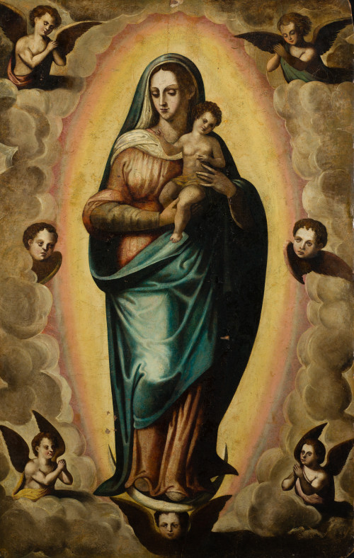 ESCUELA ESPAÑOLA, "Inmaculada Concepción", Óleo sobre tabla