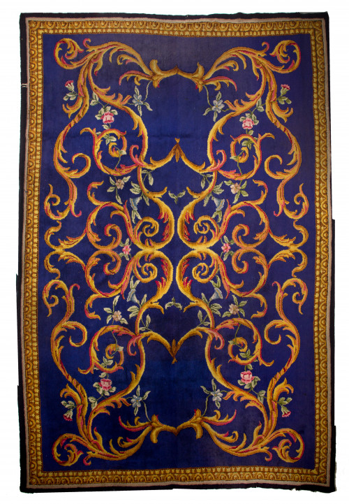 Alfombra española de lana anudada a mano