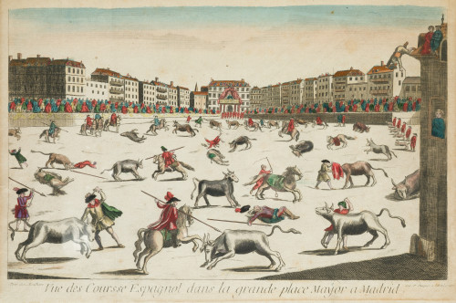 JOSEPH-LOUIS MONDHARE, "Corrida de toros en la Plaza Mayor 