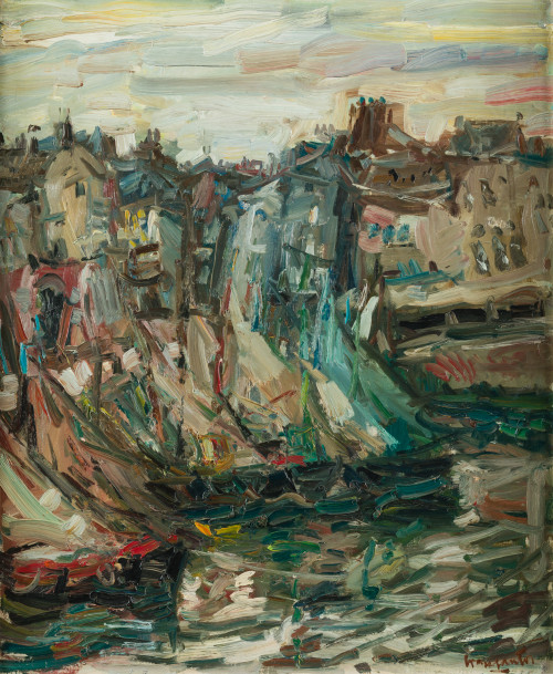 JULIÁN GRAU SANTOS, "Honfleur", 1963