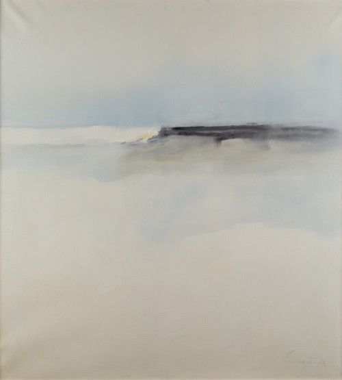 TEO BARGUEÑO, "Commposición", Óleo sobre lienzo