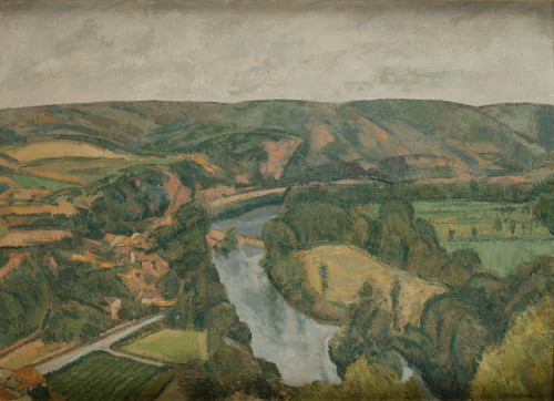 ANTONIO ESCOBAR MORENO, "Paisaje", 1989, Óleo sobre lienzo