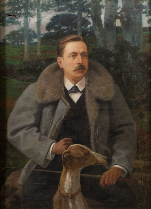 ENRIQUE ROMERO DE TORRES, "Retrato de caballero", 1897, Óle