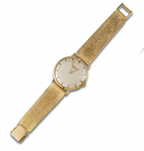 RELOJ MALLA DE PULSERA DE CABALLERO LONGINES DE ORO AMARILL