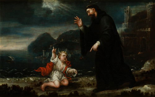 JOSÉ GARCÍA HIDALGO, "San Agustín meditando sobre la Trinid