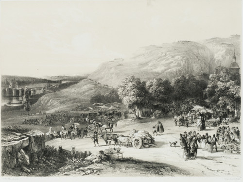 JENARO PÉREZ VILLAAMIL, "Romería de San Isidro", 1842, Grab