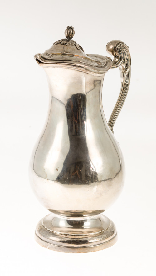 Jarro en plata con marcas de Cádiz S.XVIII. 