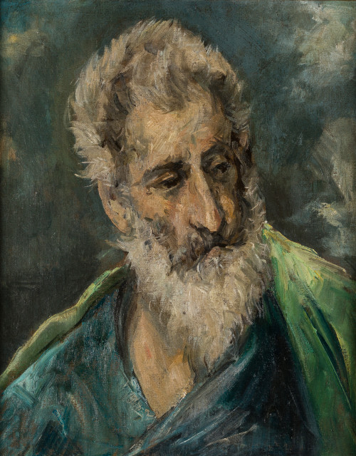 ESCUELA ESPAÑOLA, "San Andrés", Óleo sobre lienzo