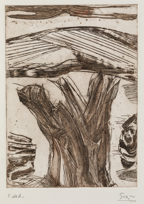 ANTONIO SUÁREZ, "Sin título", Grabado