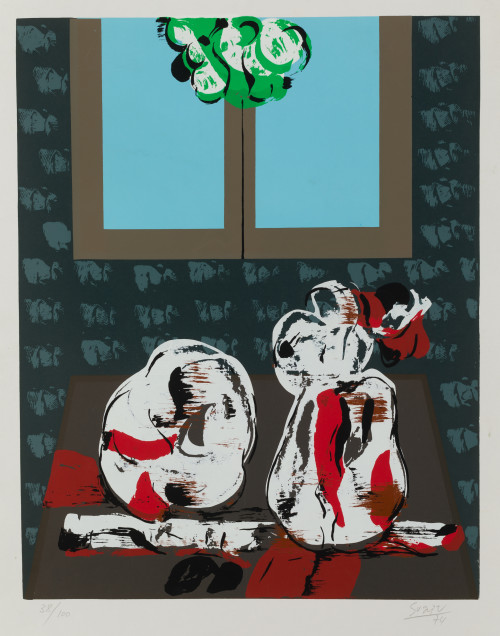 ANTONIO SUÁREZ, "Sin título", 1974, Serigrafía sobre papel
