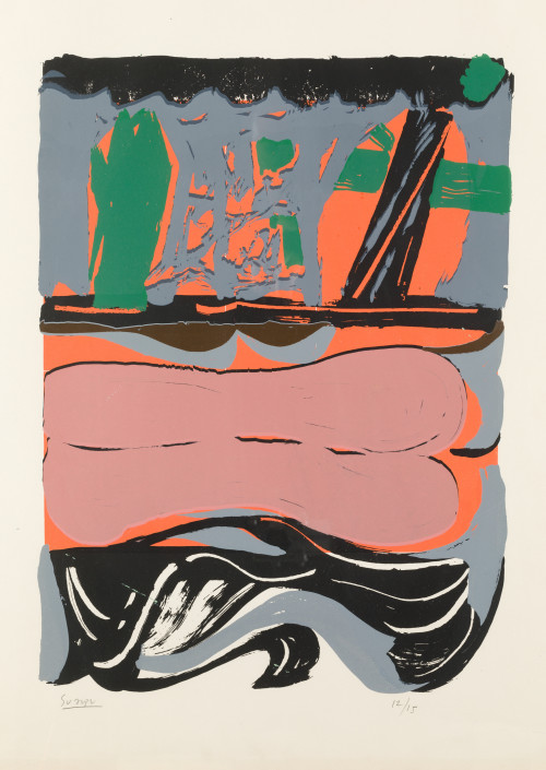 ANTONIO SUÁREZ, "Sin título", Serigrafía sobre papel