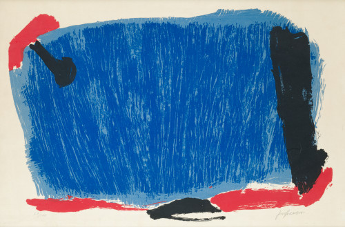 JOSÉ GUERRERO, "Sin título", 1980, Litografía