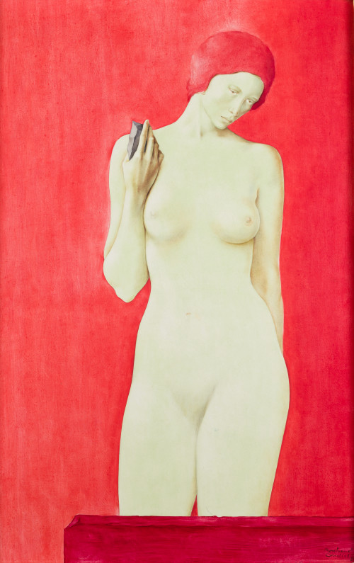 MONTSERRAT  GUDIOL COROMINAS, "Desnudo femenino", 1981, Óle