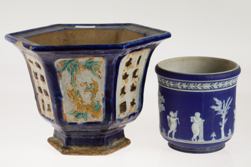 Jardinera de porcelana Wedgwood, Inglaterra, pps.S.XX