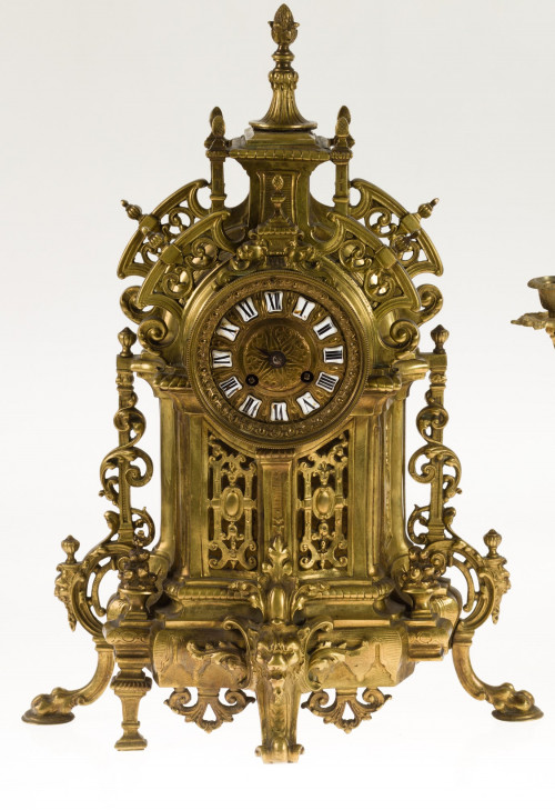 Reloj estilo Napoleón III, Francia, ffs. S. XIX