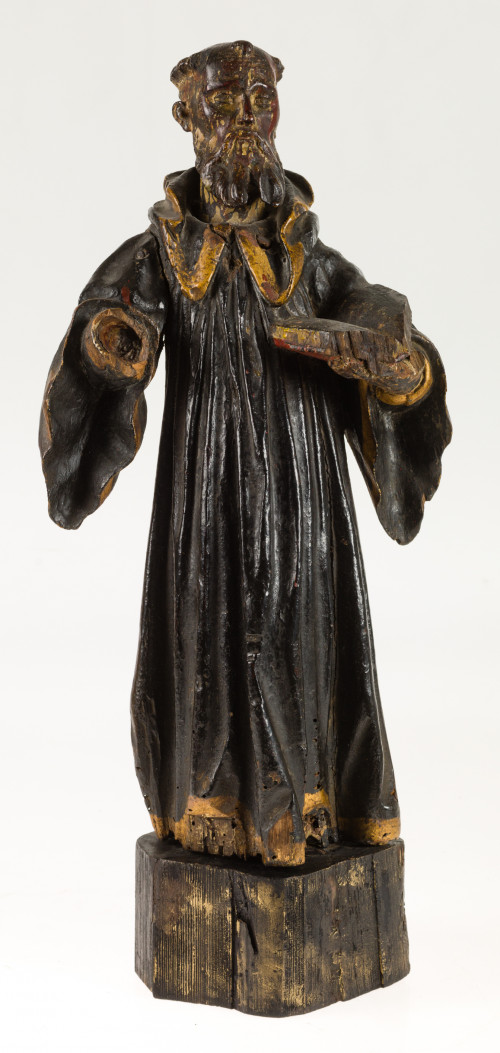 ESCUELA ESPAÑOLA, "Santo con hábito y libro"