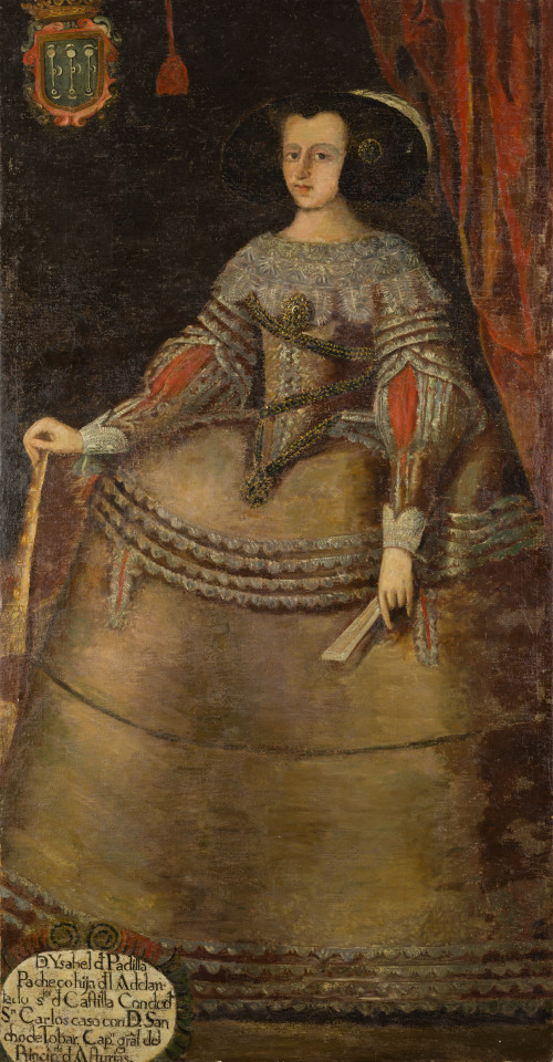 ESCUELA ESPAÑOLA, "Retrato de Doña Ysabel de Padilla Pachec