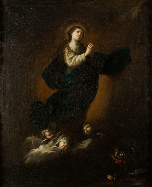 ALONSO DEL ARCO, "Inmaculada Concepción", 1692, Óleo sobre