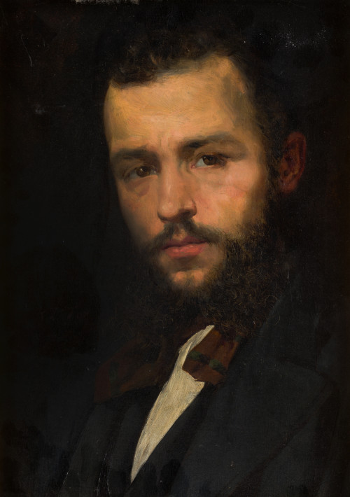 FRANCISCO DOMINGO Y MARQUÉS, "Retrato de caballero", 1876, 