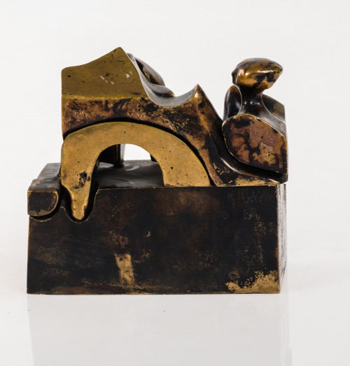 FRANCISCO BARON, "Composición", Escultura en bronce (cuatro