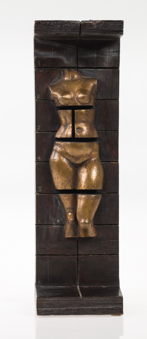 JOSÉ MARÍA SUBIRACHS, "Desnudo", Escultura en bronce. 