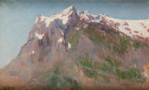 AURELIANO DE BERUETE Y MORET, "Grindelwald",1906, Óleo sobr