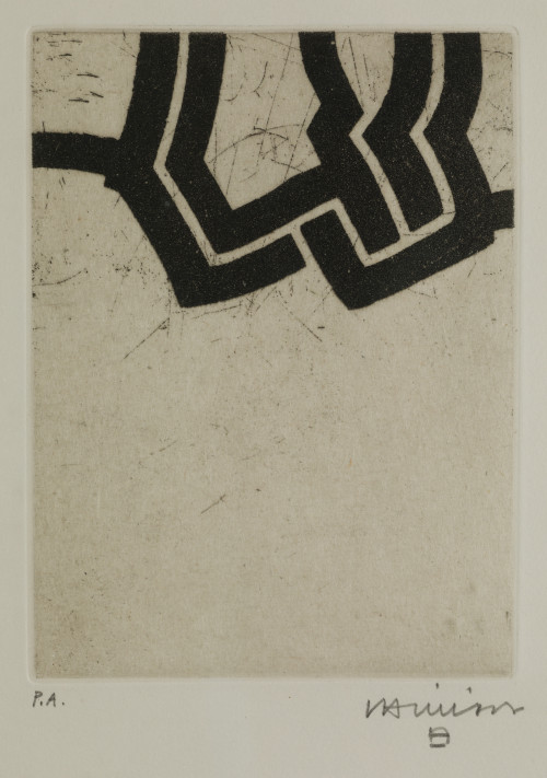 EDUARDO CHILLIDA, "Luze", 1972, Aguafuerte sobre papel