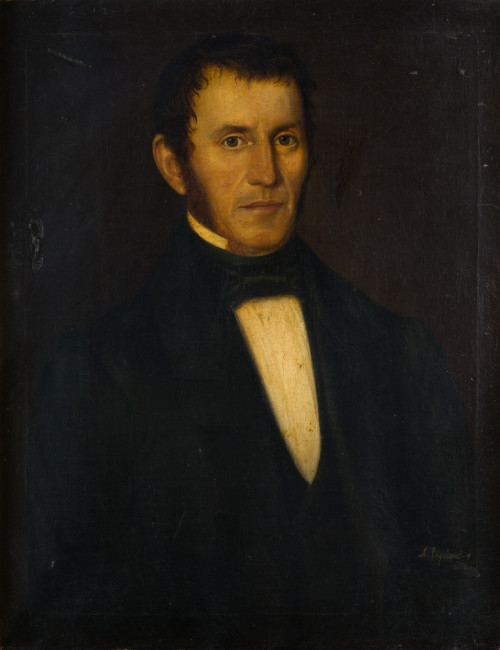 ANTONIO MARÍA ESQUIVEL, "Retrato de caballero" , 1846