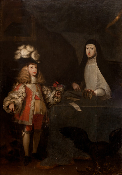 SEBASTIÁN  DE HERRERA BARNUEVO, "Retrato de Carlos II, niño