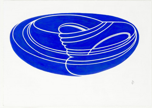 PABLO PALAZUELO, "Waves II", 2001, Gouache sobre papel