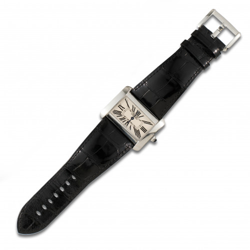 RELOJ DE PULSERA CARTIER TANK DIVAN EN ACERO