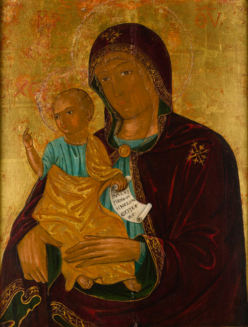 ESCUELA CRETENSE O POSTBIZANTINA , "Virgen de las Victorias