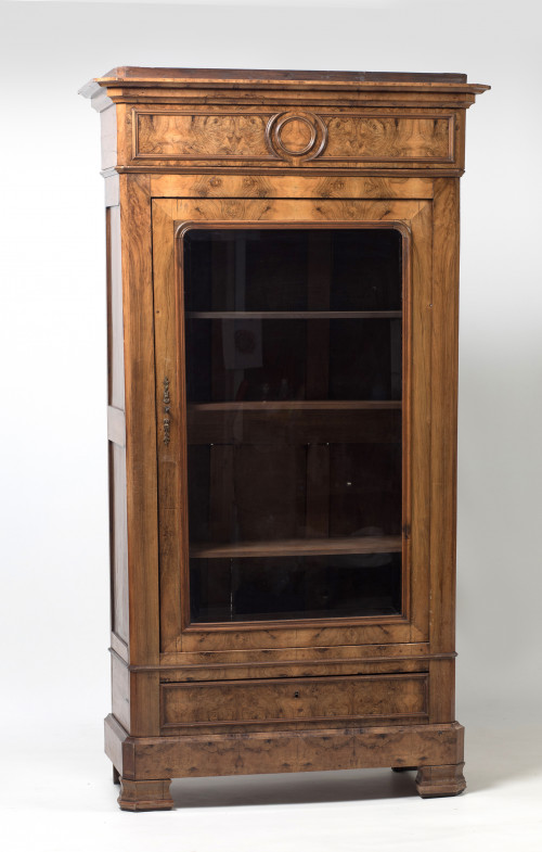 Armario vitrina Louis Philippe, Francia, S.XIX