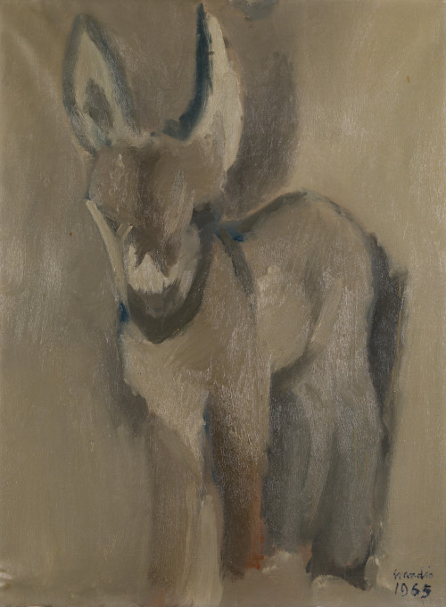 CONSTANTINO GRANDIO, "Burrito", 1965, Óleo sobre lienzo