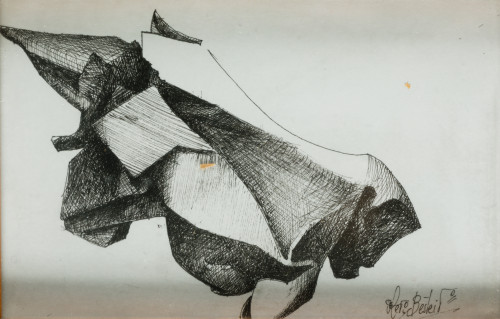 FRANCISCO OTERO BESTEIRO, "Composicion", Plumilla sobre pap