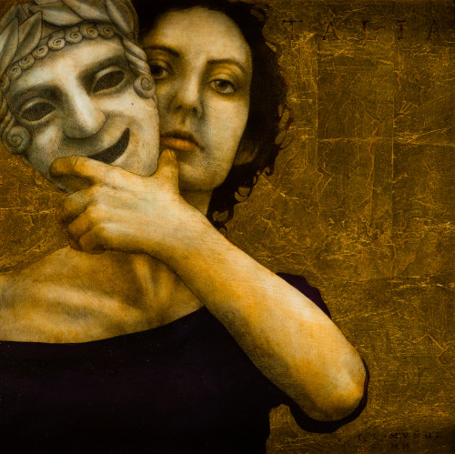 JOSÉ LUIS MUÑOZ LUQUE, "Talia", 2000, Temple, acrílico, gra