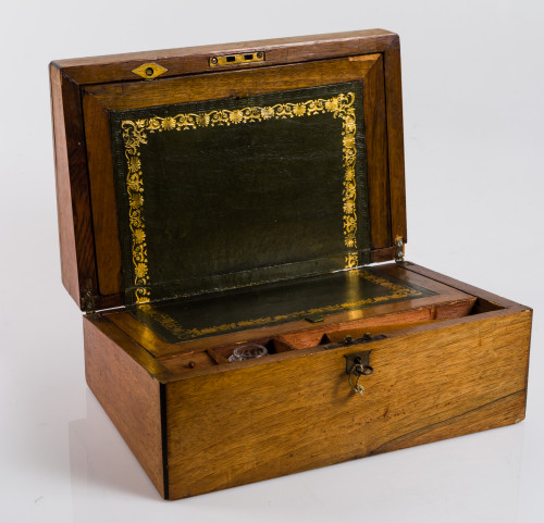 Caja escritorio estilo victoriano, S. XIX - S. XX