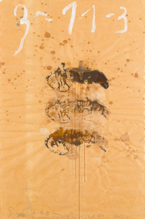 GUILLEM NADAL, "Sin título", 2000, Técnica mixta sobre papel