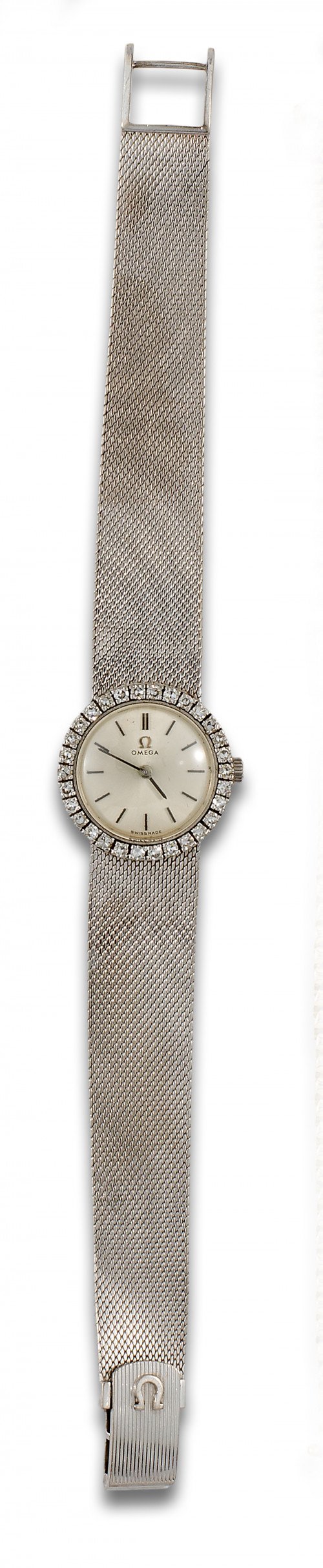 RELOJ DE PULSERA DE DAMA OMEGA EN ORO BLANCO Y DIAMANTES