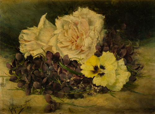 RICARDO  MANZANET, "Rosas, violetas y pensamientos", 1896, 