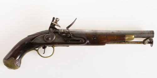 Pistola pedernal con llave de miquelete, Whately, Inglaterr