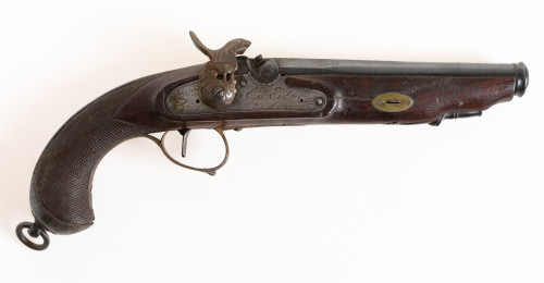Pistola de pistón sin baqueta, fabricada por Gregorio Izagu