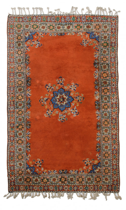 Alfombra persa de lana anudada a mano, S. XX