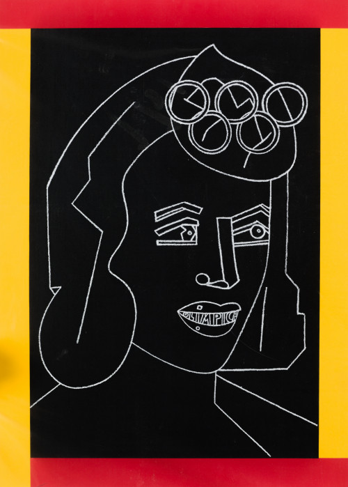 EDUARDO  ARROYO, "Sin título", 1991, Serigrafía sobre papel