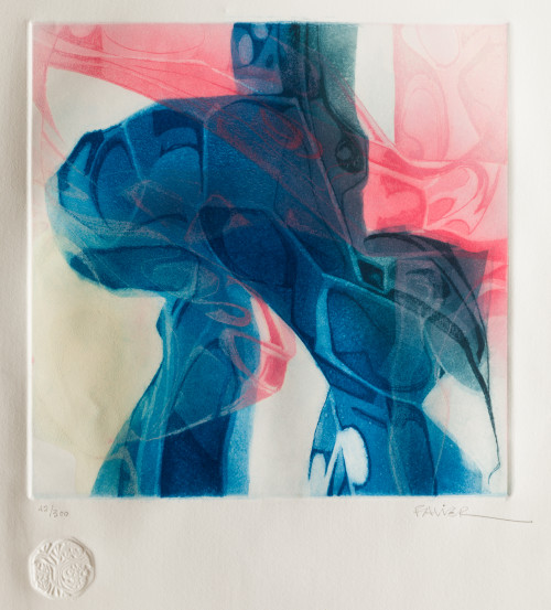 CLAUDIO FAVIER ORENDAIN, "Sin título", Grabado