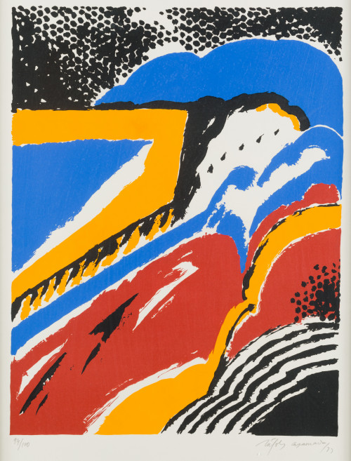 ALBERT RAFOLS CASAMADA, "Sin título", 1973, Serigrafía sobr