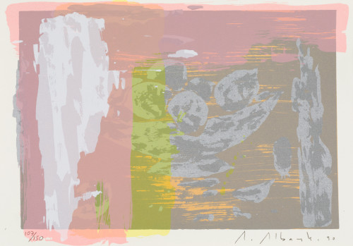 ALFONSO ALBACETE, "Ofrenda I", 1990, Serigrafía sobre papel