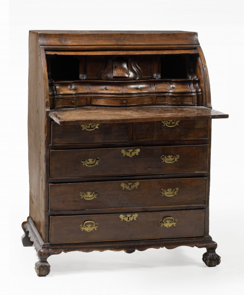 Buró de tambor William and Mary, Inglaterra, pps. S. XVIII